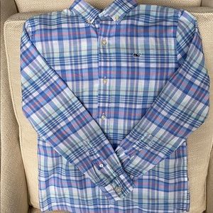 Vineyard Vines Boys Plaid Shirt Size S(8-10)
